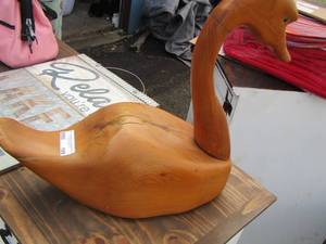 lot 109 image: wooden goose