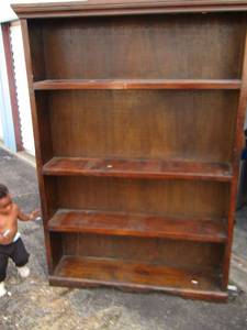 lot 134 image: WOOD Book shelf 4 tier   735211