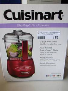 lot 153 image: Cuisinart  MINI PREP PLUS PROCESSER NIB