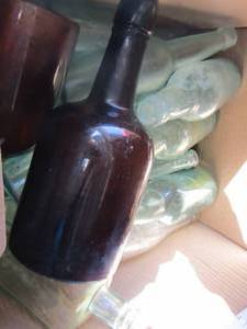 lot 178 image: vintage glass bottles