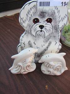lot 194 image: dolphin and dog dcor