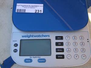 lot 231 image: weight watchers food scale