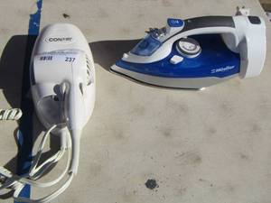 lot 237 image: hair dryer and clothing iron