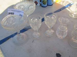lot 245 image: glasses and candy dishes