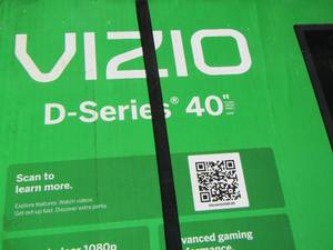 lot 258 image: 40 Vizio TV NEW IN BOX $$$$$$$$