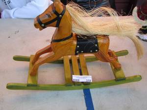 lot 318 image: mini rocking horse