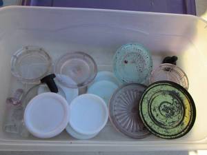 lot 338 image: Various glass coasters
