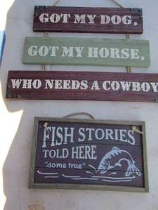 lot 352 image: wooden wall signs