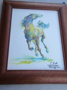 lot 403 image: Horse Art  IN QUARTER TIMETHREE by Barry L Barnet  ARTIST PROOF  SIGNED 20 X 16