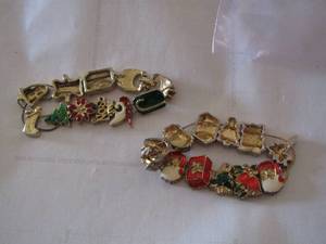 lot 385 image: Christmas ladies bracelets