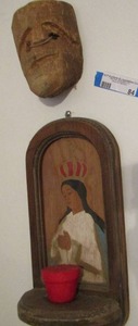 lot 84 image: qty 2 native American wooden art