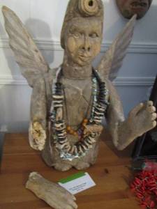 lot 2 image: OLD MEXICAN ANGEL - HAS SOME DAMAGE  BUT EFFECTIVE  23 X16
