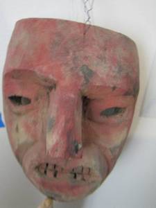 lot 106 image: FOLK ART MASK 8 tall
