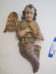 lot 109 image: female angel wall dcor