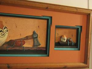 lot 41 image: Framed Indian art
