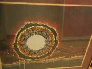 lot 165 image: Eye of the Light  wall art  30 X 35