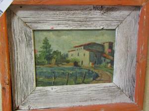 lot 159 image: 911 farm house painting