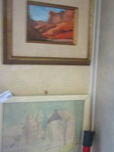 lot 158 image: 1014 white frame art KASTELL MANATRIECHT -- 1113 brown framed art