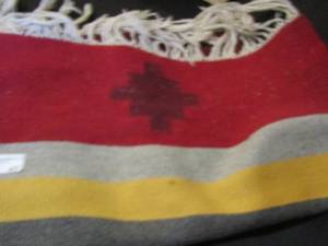 lot 47 image: Indian throw blanket