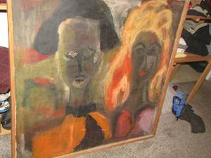lot 25 image: 4141 hand painted women art
