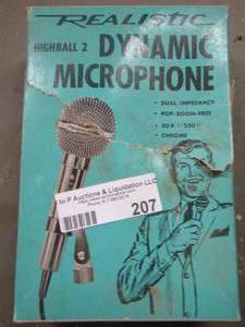 lot 207 image: Realistic high ball #2 dynamic microphone