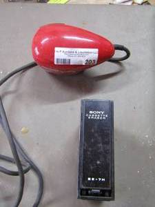 lot 203 image: Sony cassette eraser, Nortronics bulk eraser