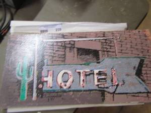 lot 239 image: 12x18 HOTEL  boards   QTY 5