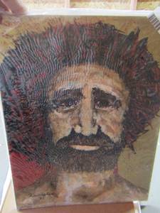lot 297 image: Man paintings on board qty 5