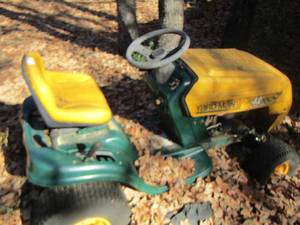 lot 322 image: YARD-MAN Riding mower, has key will not start, was last used in summer of 2023