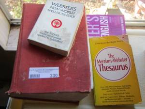 lot 330 image: dictionary qty 4