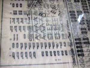 lot 248 image: letter tracers - art supplies stencils
