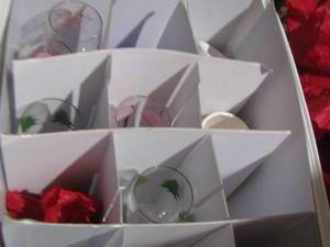 lot 205 image: holiday wine glasses