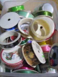 lot 209 image: lot of ribbon for gift wrapping