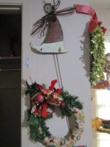 lot 238 image: Christmas lights, table covers,