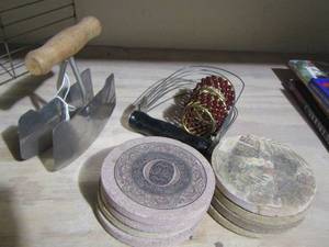 lot 251 image: Coasters, meat slicer