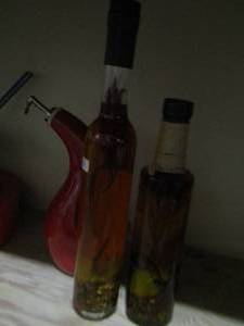 lot 259 image: vinegar and oil bottles