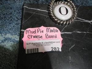 lot 282 image: Marble Mud Pie Cheese board