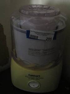lot 295 image: CUISINART ice cream sherbet maker