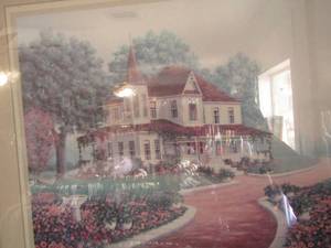 lot 338 image: framed art of a house