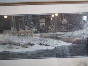 lot 340 image: honey creek white tails by bonnie marris 16x34