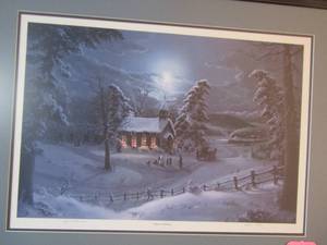 lot 345 image: Church in the Wildwood by Jesse Bornes #6391500 framed art