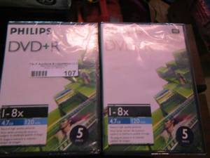 lot 107 image: Philips dvdr  empty disc