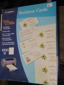 lot 110 image: Business cards , cd business card and more