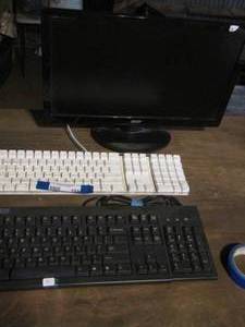 lot 151 image: Acer computer unknown working condition,  qty 2 key boards,