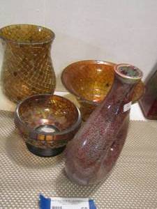 lot 68 image: vases, bowls qty 2