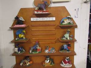lot 3 image: Danbury Mint - Miniture Schnauzer interchangeable dog calendar ALL  12 MONTHS ,  No Numbers