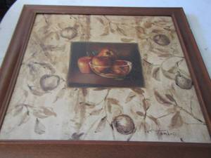 lot 400 image: 33x33 apple apple tree wall art