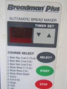 lot 404 image: breadman plus automatic bread maker
