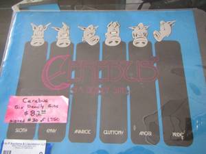 lot 9 image: Cerebus 6 Deadly Sins  - A PORTFOLIO OF 6 Black & White Plates   By DAVID SIMS -  SIGNED   30 OF 1750