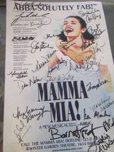 lot 22 image: Momma Mia poster signed by all cast members